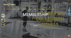 Desktop Screenshot of colefusionfitness.com