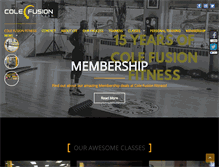 Tablet Screenshot of colefusionfitness.com